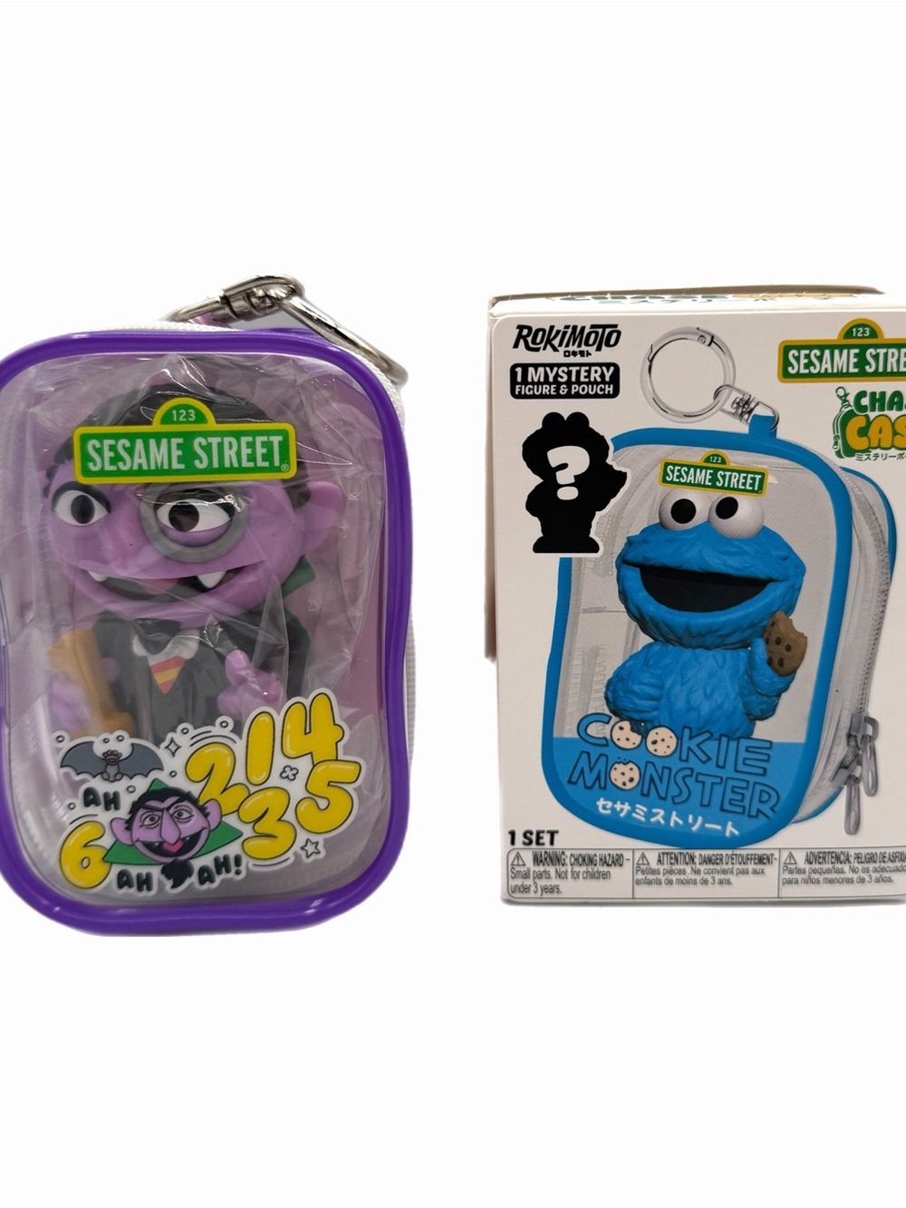 Rokimoto Chase Case Sesame Street Series 1 The Count Collectible in Pouch – Blin